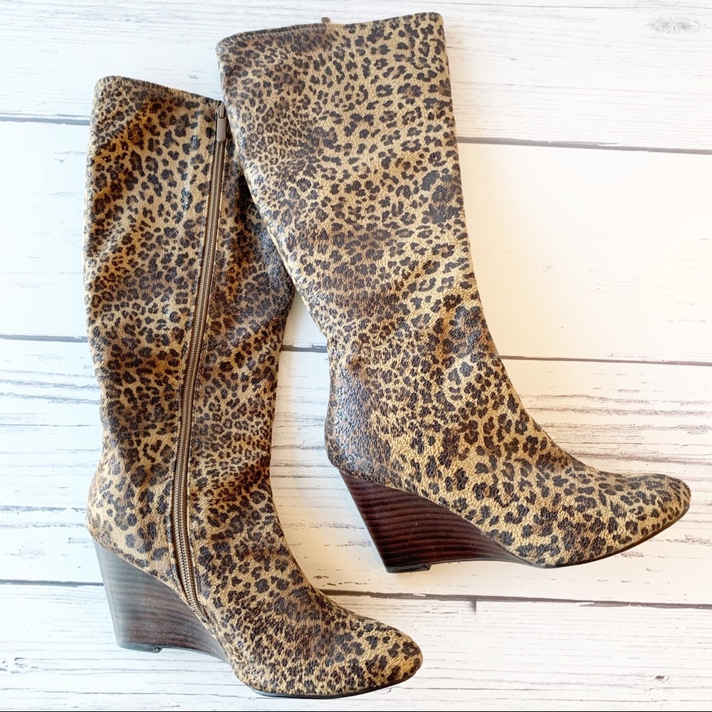 BP Nordstrom Animal Print Boots